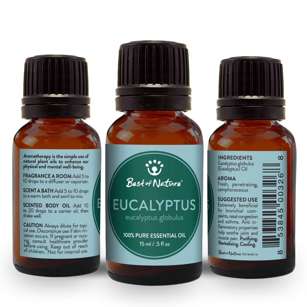 Eucalyptus Essential Oil, 100% Pure - 15ml / 100ml