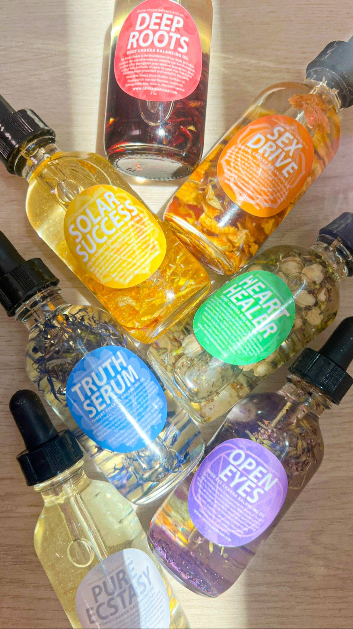 DEEP ROOTS (Root Chakra Balancing Crystal Infused Body Oil)