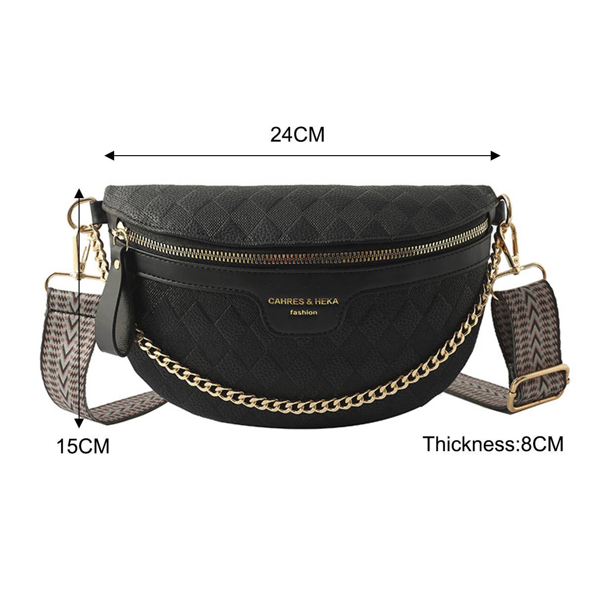 PYRAMID CHECK PU EVERYDAY BELT BAG,CROSSBODY BAG_CWAB0911