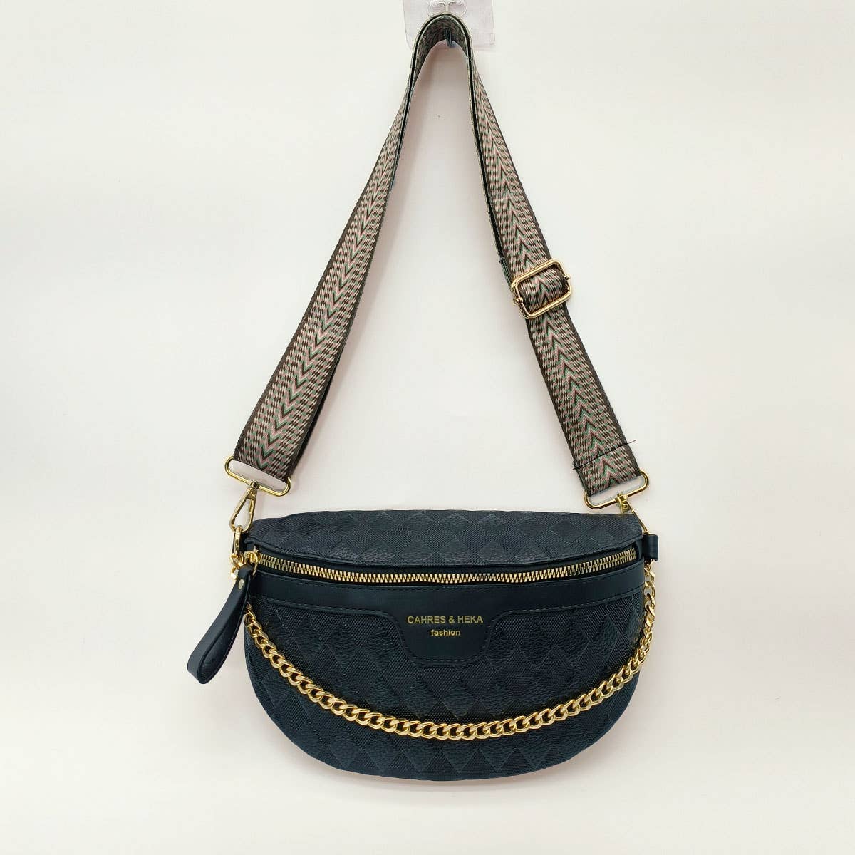 PYRAMID CHECK PU EVERYDAY BELT BAG,CROSSBODY BAG_CWAB0911