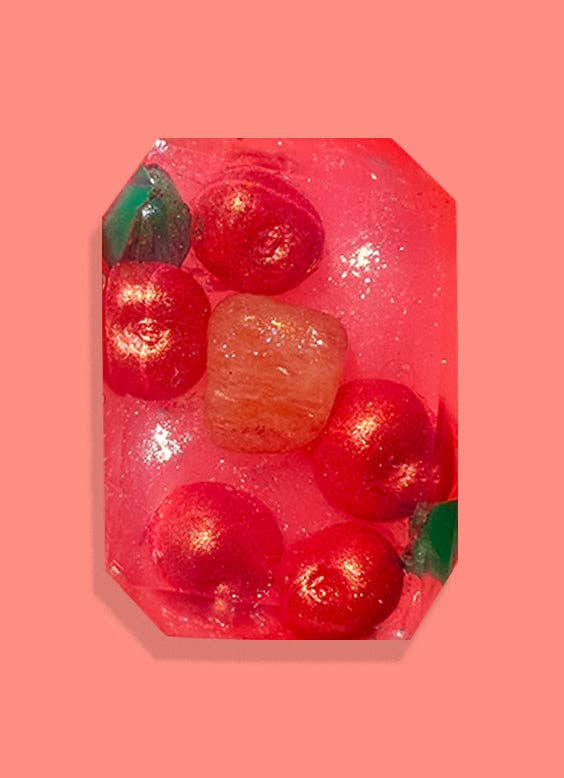 Frosted Berries | 3oz Holiday Crystal Infused Vegan Bar Soap