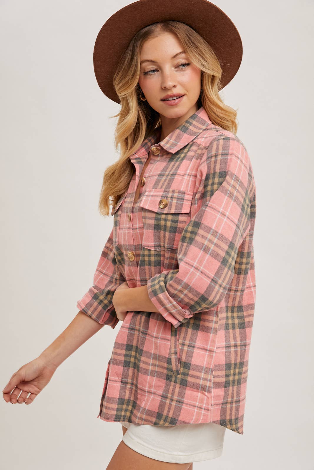FLANNEL PLAID SHACKET