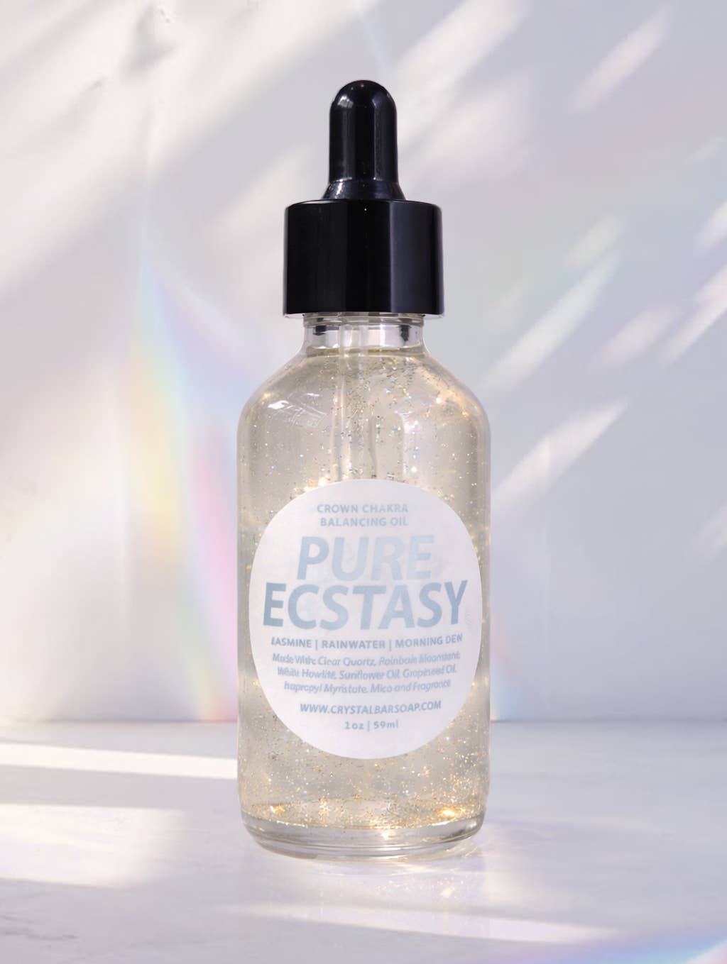 PURE ECSTASY (Crown Chakra Balance Crystal Infused Body Oil)