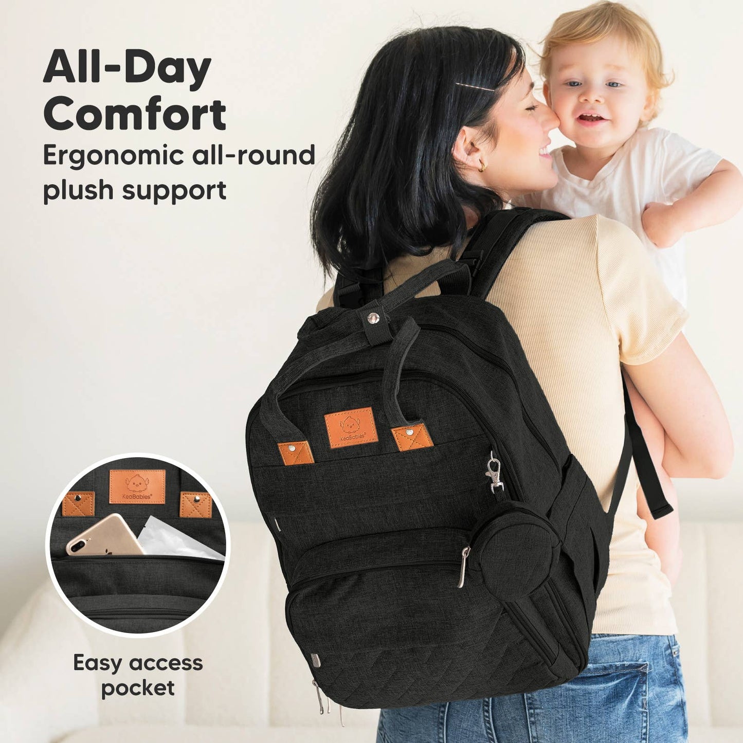 KeaBabies Rove Diaper Backpack