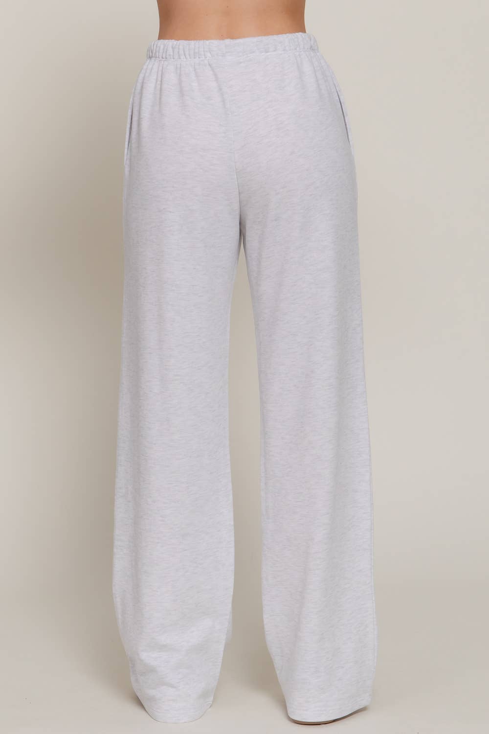 Waist Band with Drawstring Printed Detail Sweatpants