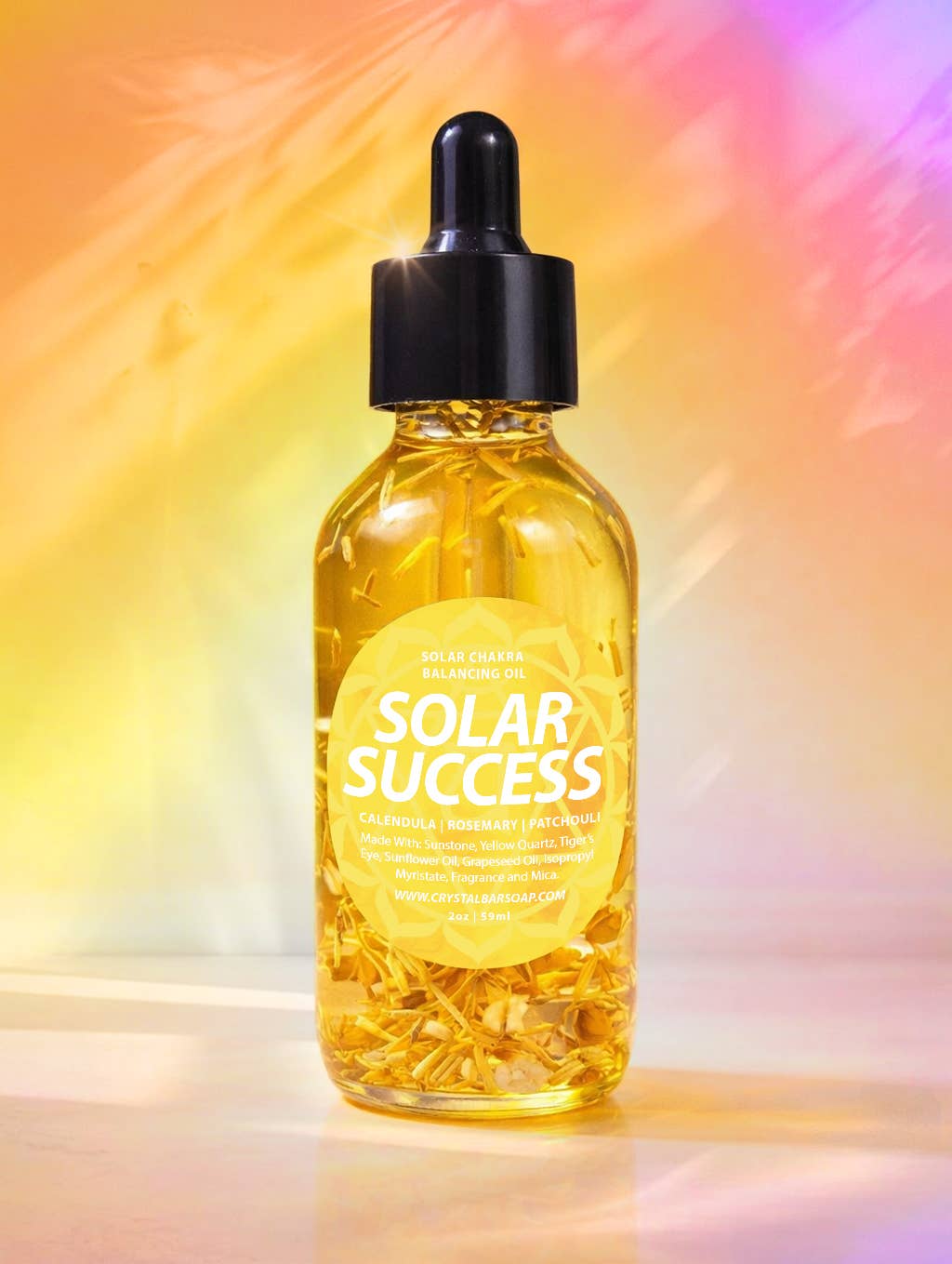 SOLAR SUCCESS (Solar Chakra Balance Crystal Infused Body Oil
