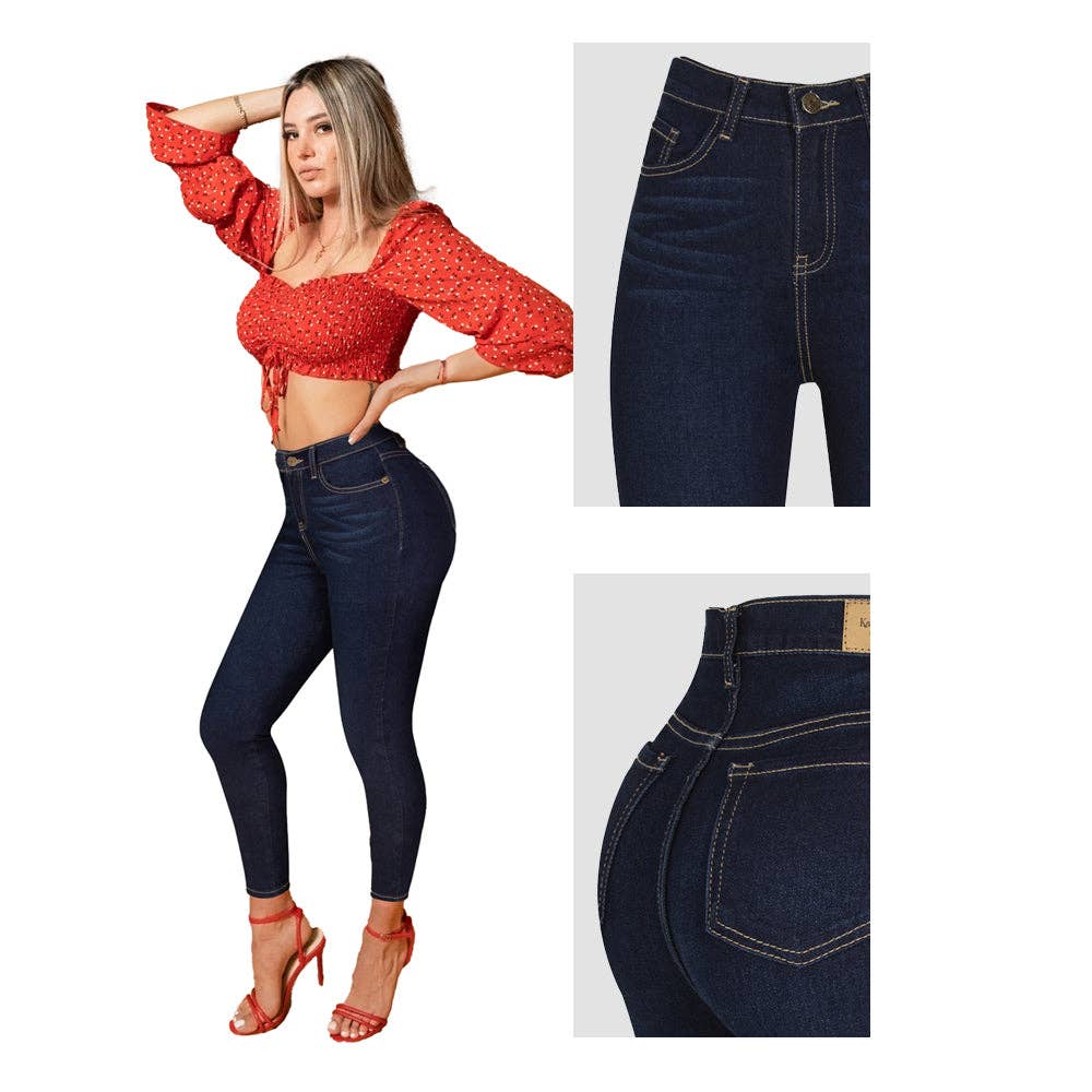 Woman Jeans Fit Jeans Pantalon Colombiano Skinny ODALYS A Karol by  Praga Jeans KAKJB-038AZMA