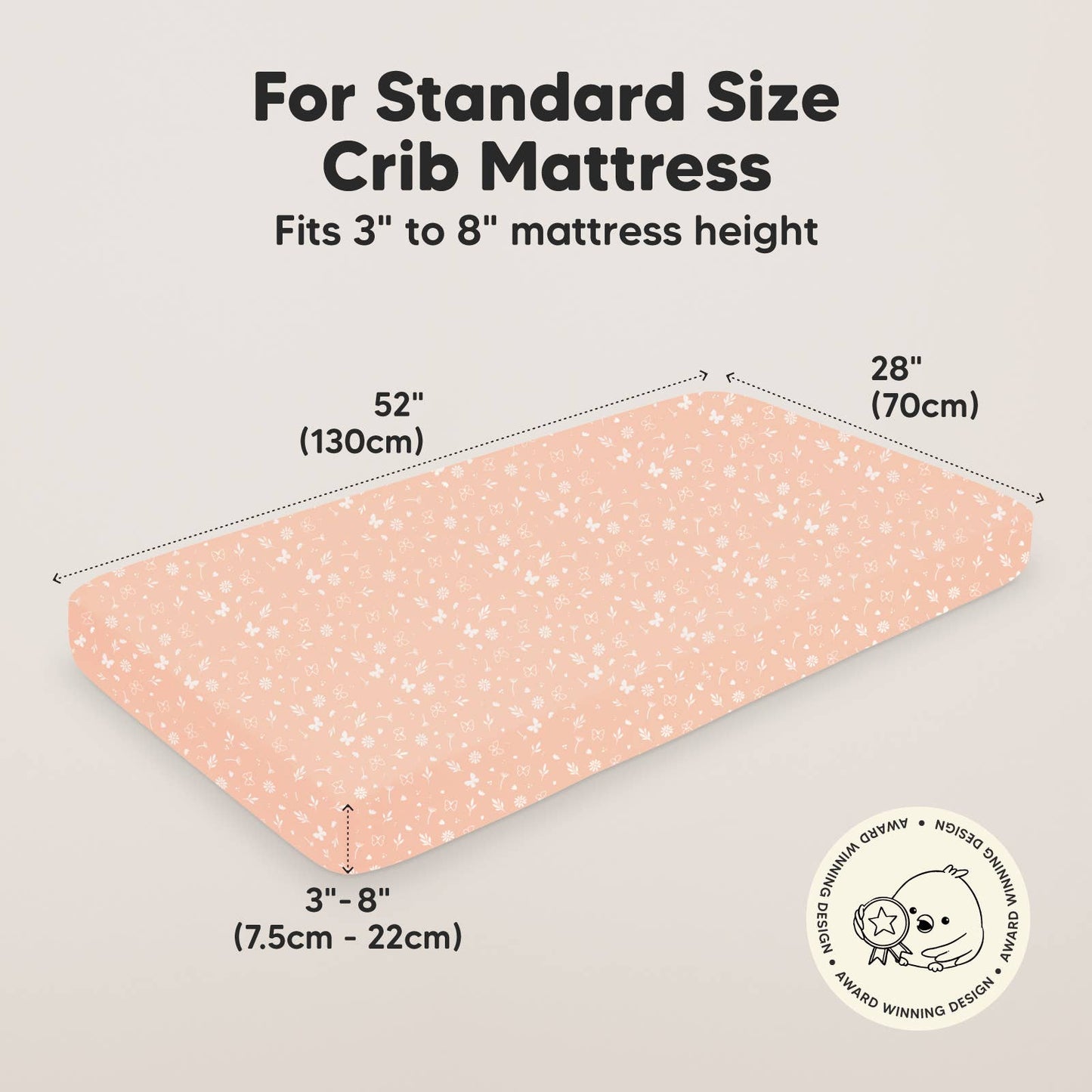 KeaBabies 2-Pack Isla Fitted Crib Sheet