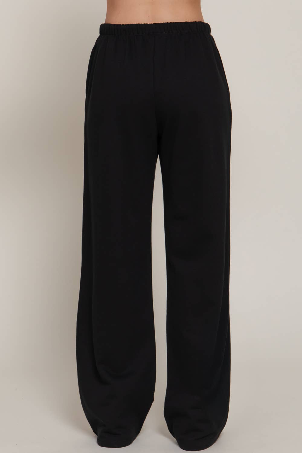 Waist Band with Drawstring Printed Detail Sweatpants