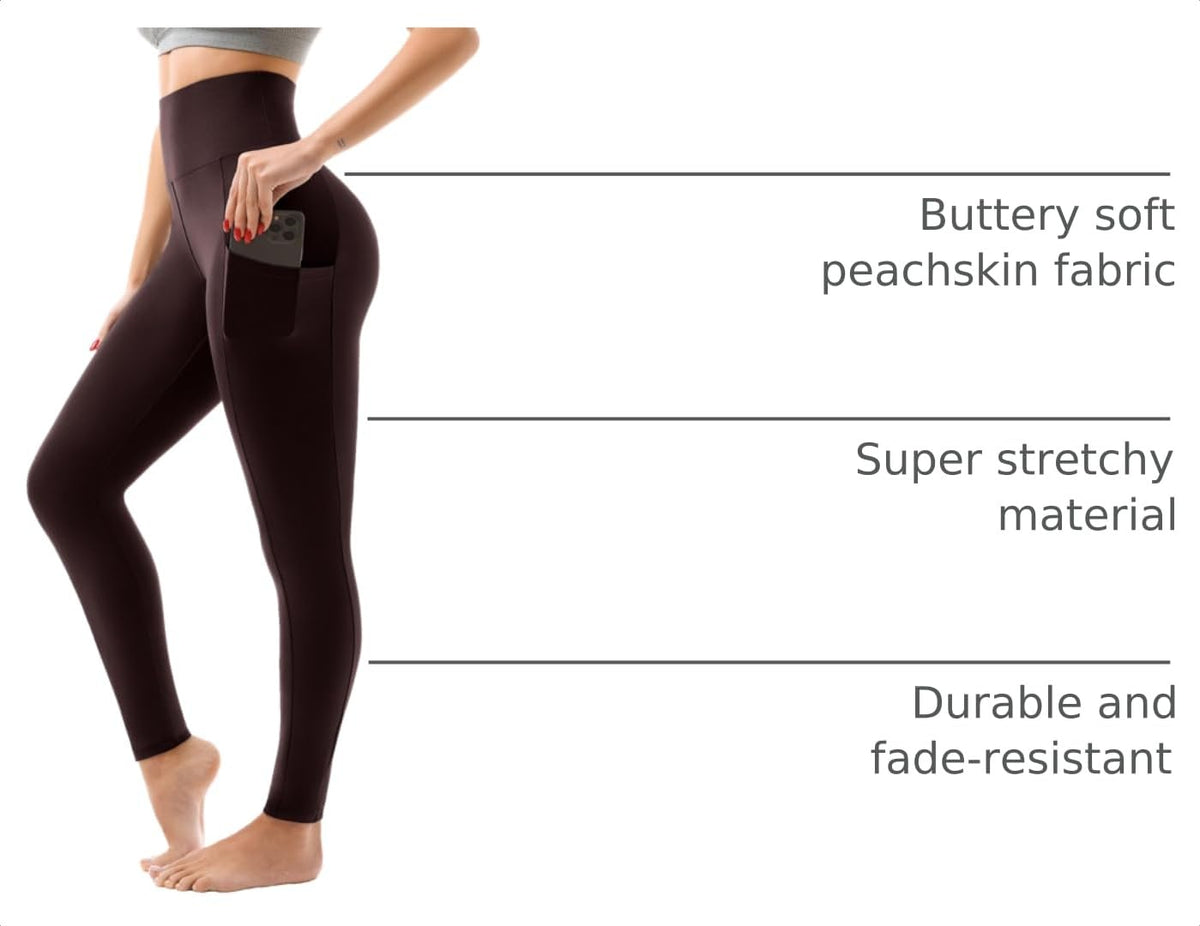 SINOPHANT High Waisted Leggings Women with Pockets