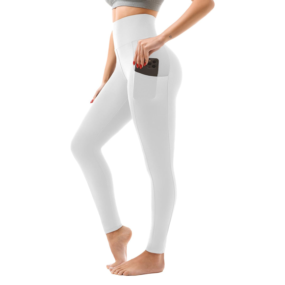 SINOPHANT High Waisted Leggings Women with Pockets