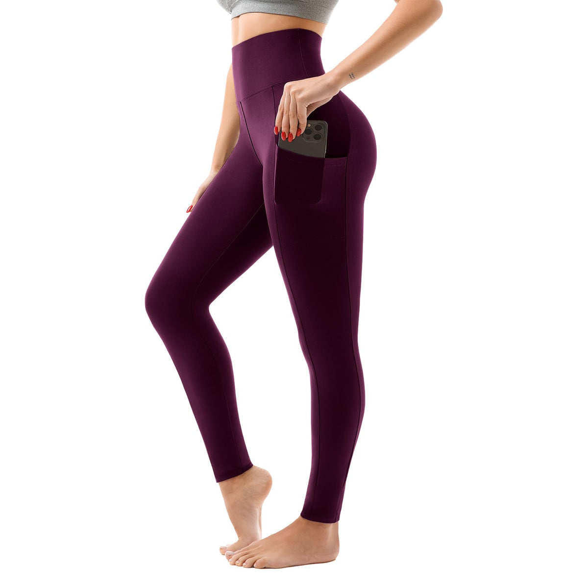 SINOPHANT High Waisted Leggings Women with Pockets
