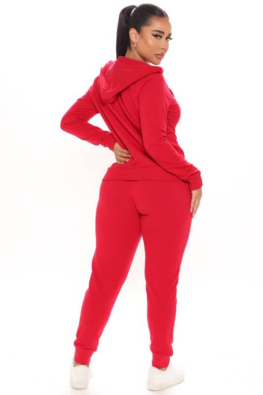 Fleece Lined Hoodie Jacket & Jogger Pants Set