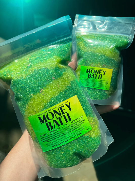 Money Bath - 30oz Crystal Infused Bath Salt