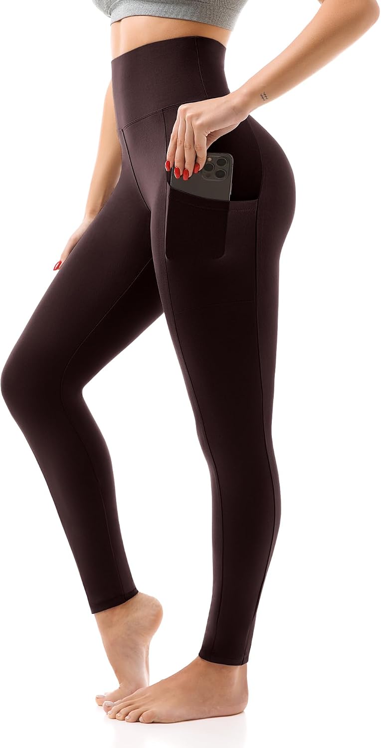 SINOPHANT High Waisted Leggings Women with Pockets