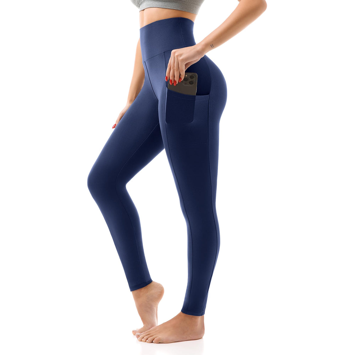 SINOPHANT High Waisted Leggings Women with Pockets