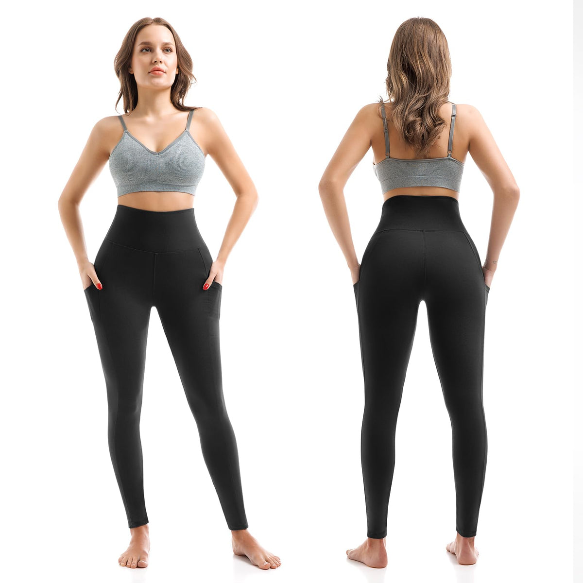 SINOPHANT High Waisted Leggings Women with Pockets