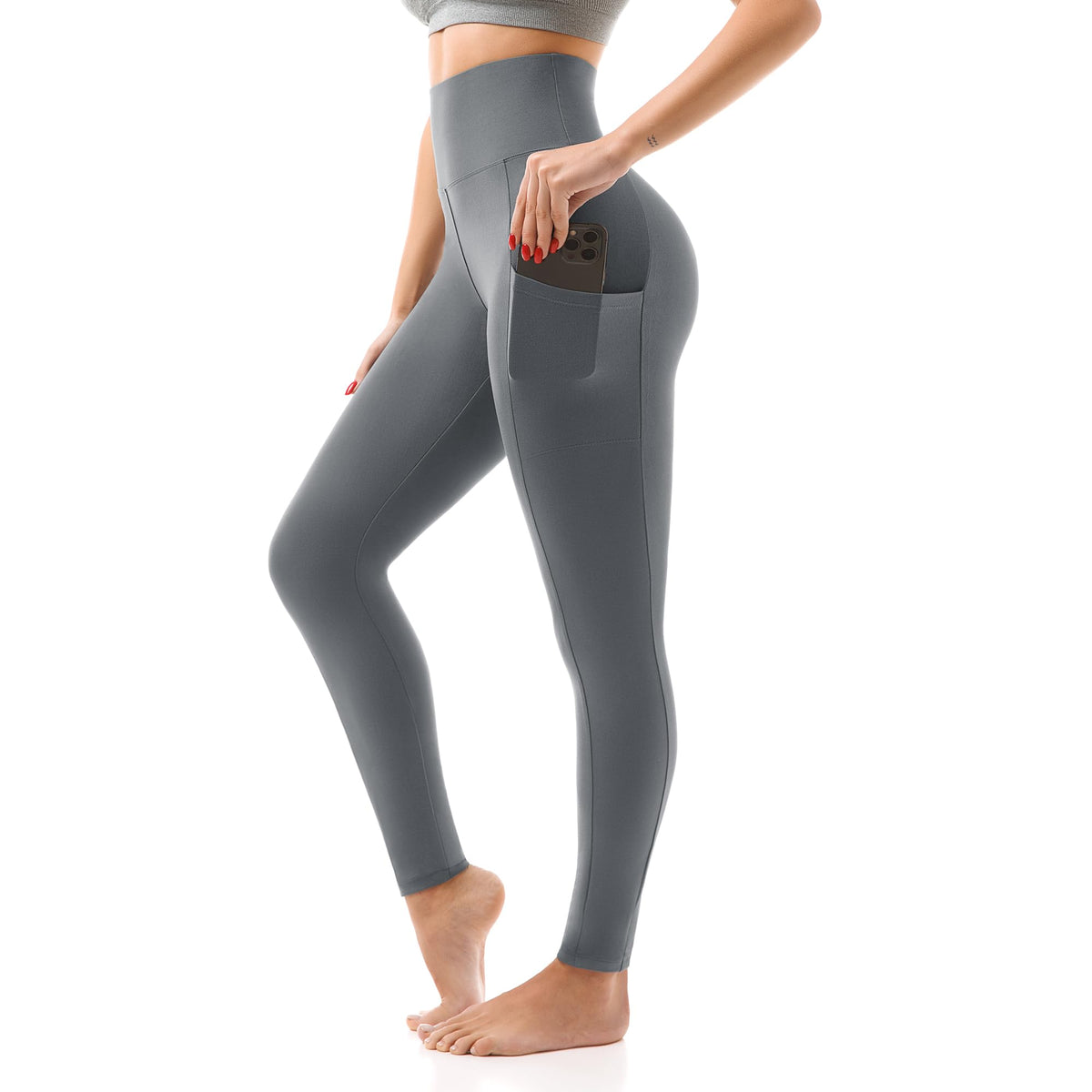 SINOPHANT High Waisted Leggings Women with Pockets