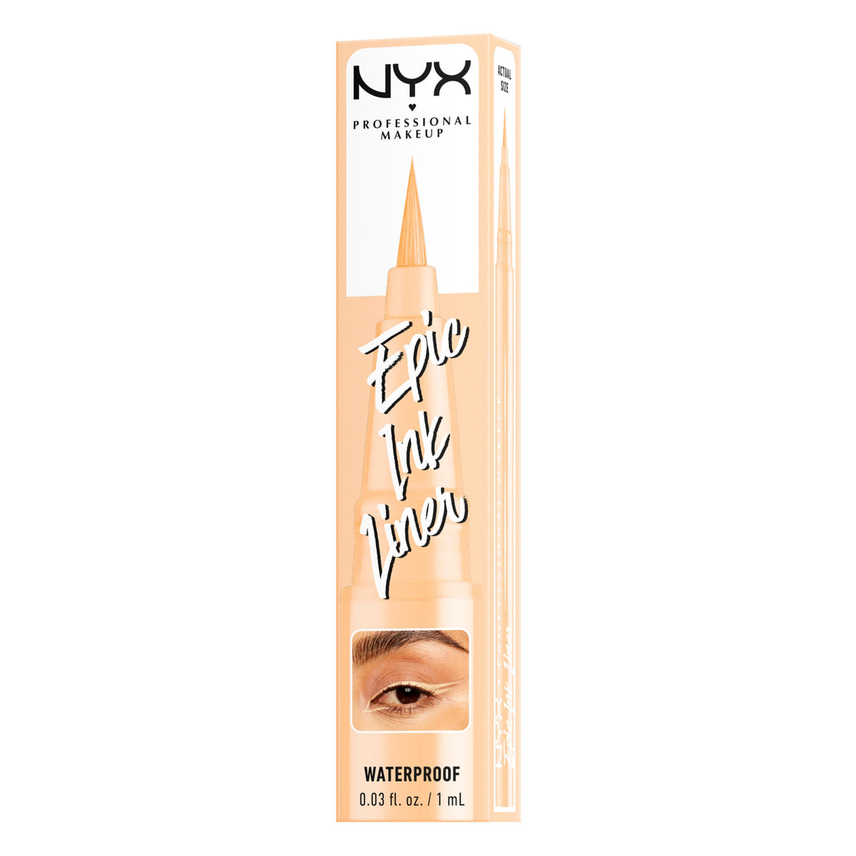 NYX PROFESSIONAL MAKEUP Epic Ink Eyeliner with Up To 24HR Wear, Black
