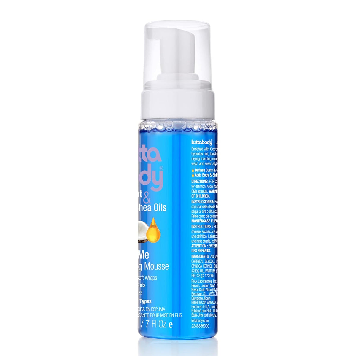 Lottabody Coconut & Shea Wrap Me Foaming Mousse, 7 oz