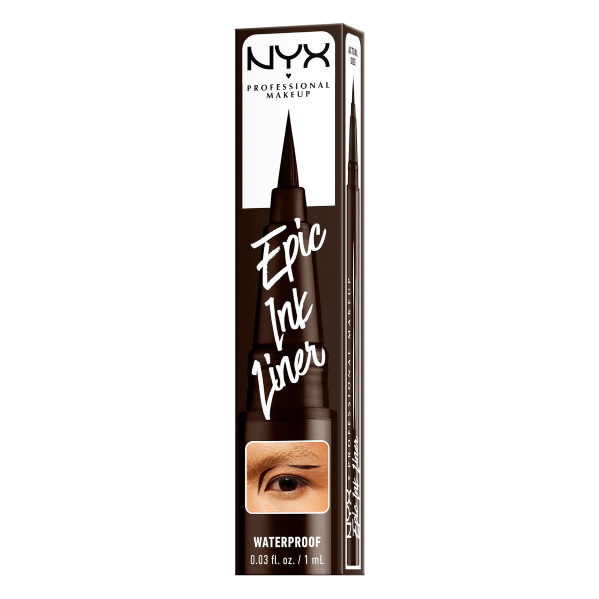 NYX PROFESSIONAL MAKEUP Epic Ink Eyeliner with Up To 24HR Wear, Black