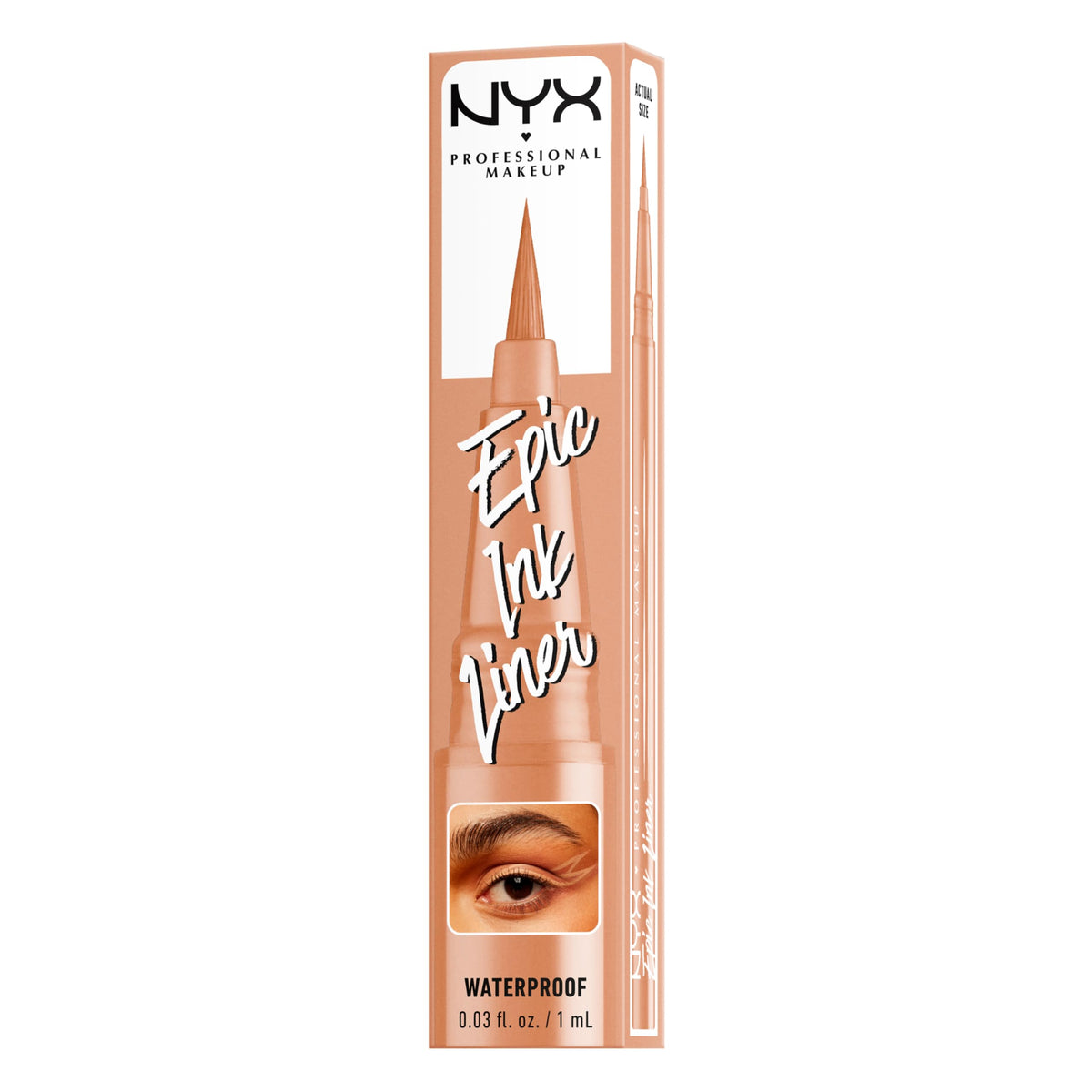 NYX PROFESSIONAL MAKEUP Epic Ink Eyeliner with Up To 24HR Wear, Black