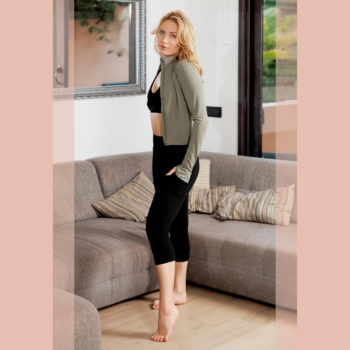 SINOPHANT High Waisted Leggings Women with Pockets