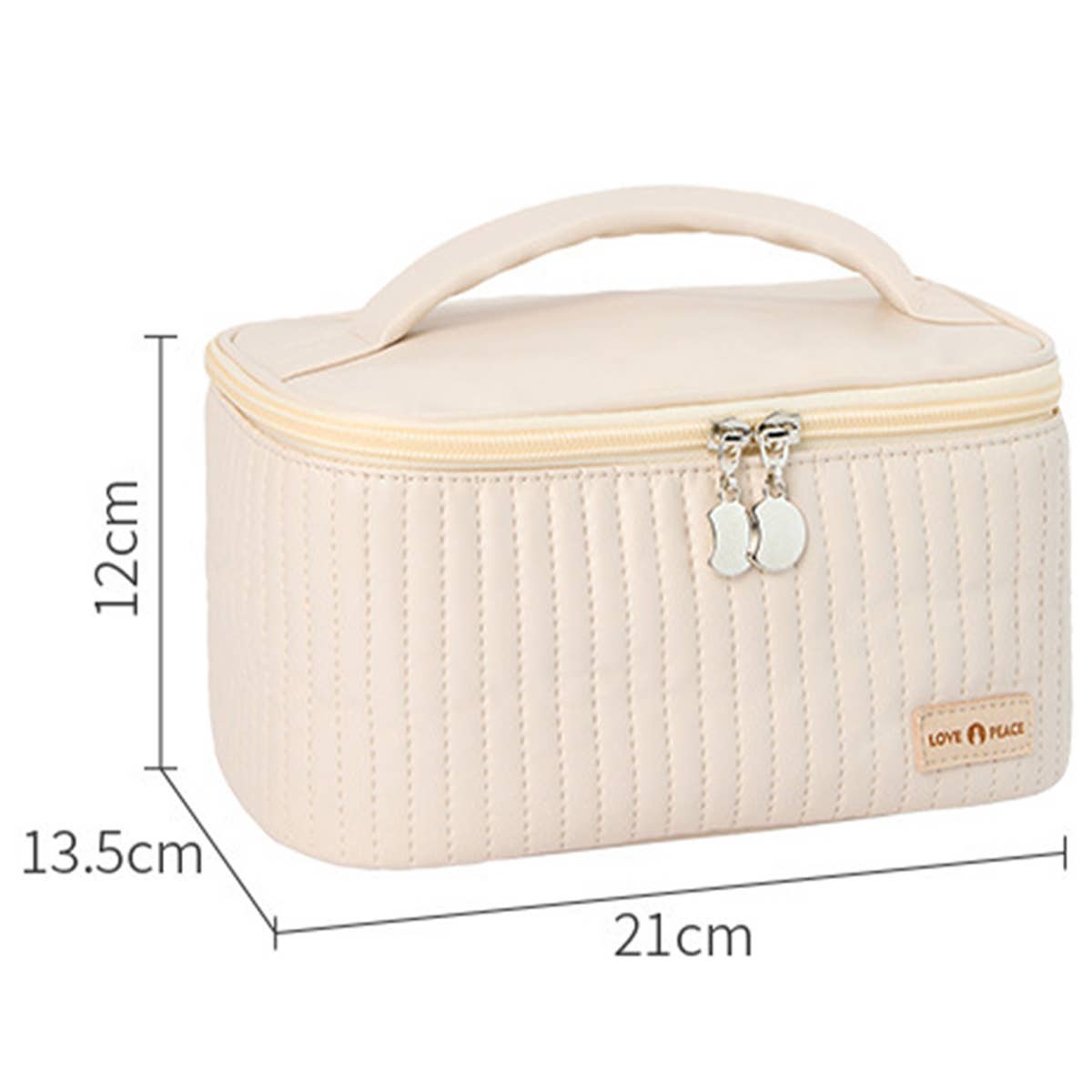 SOLID COLOR SQUARE MAKEUP BAG_CWAB0552