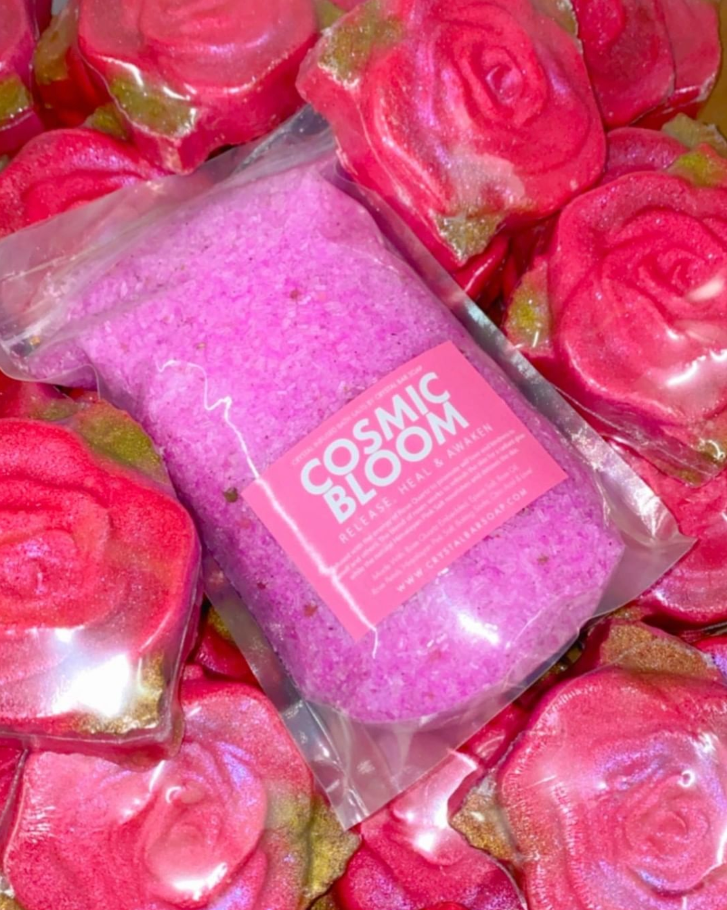 Cosmic Bloom - 30oz Crystal Infused Bath Salt