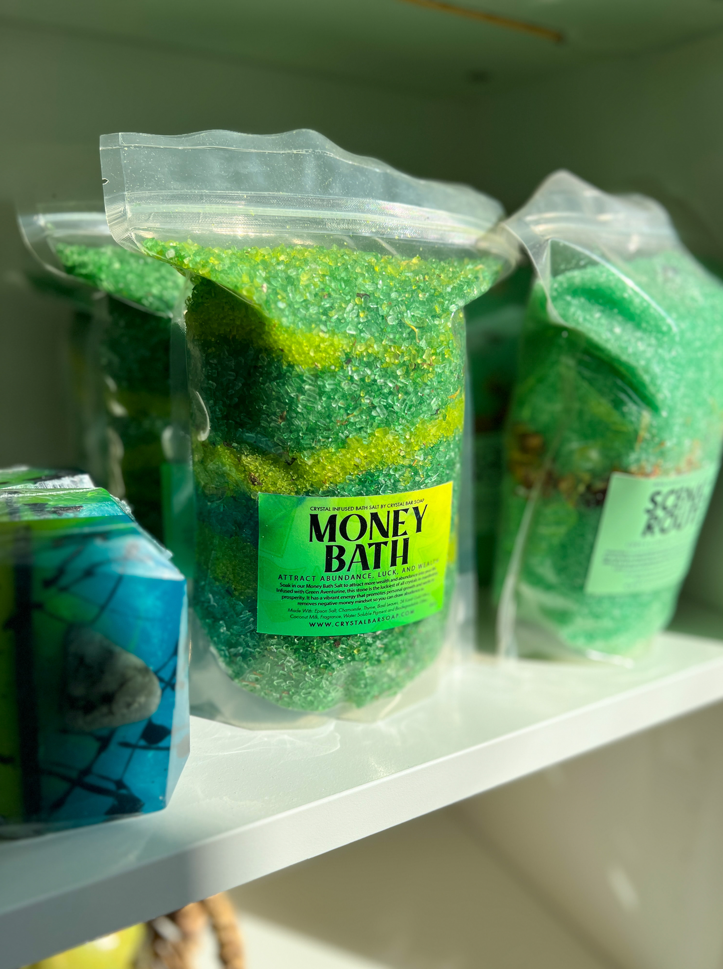 Money Bath - 30oz Crystal Infused Bath Salt