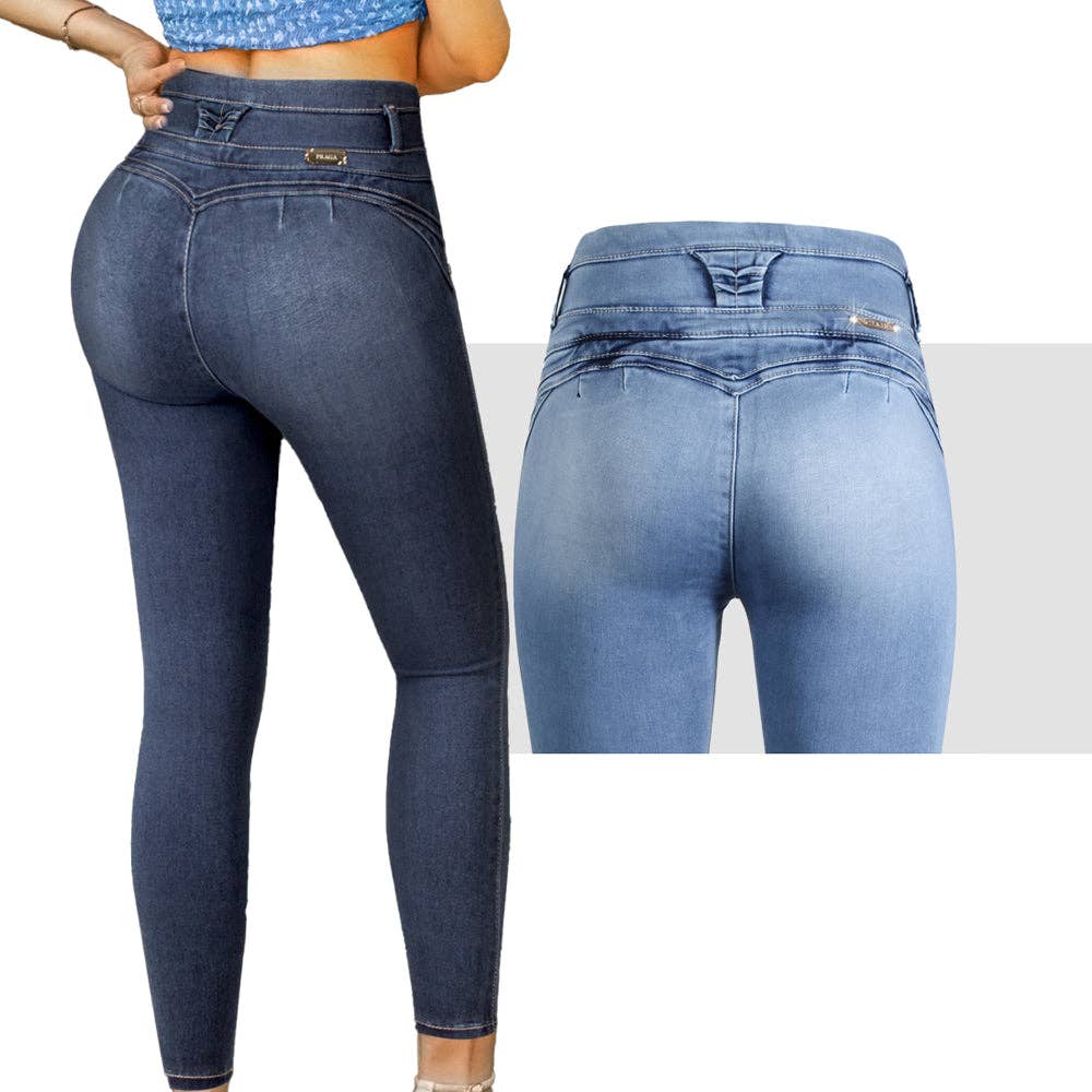 Woman Jeans Fit Jeans Pantalon Colombiano ANGELES A Praga Jeans PRPGAC-06ACWA