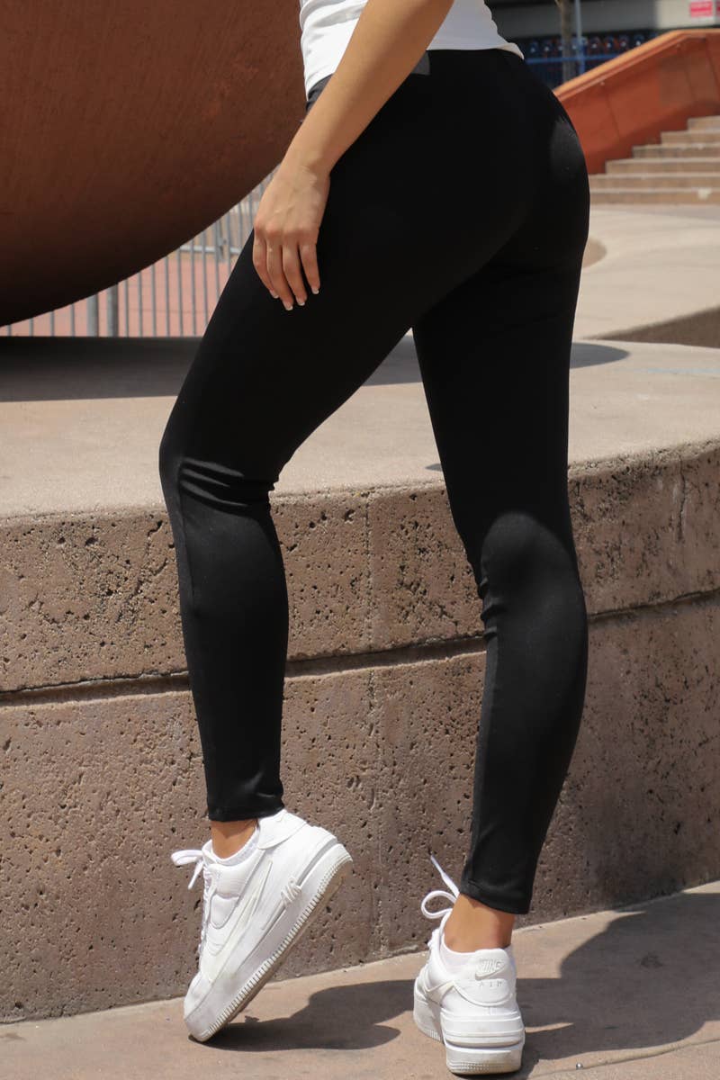 Solid High Waist Leggings