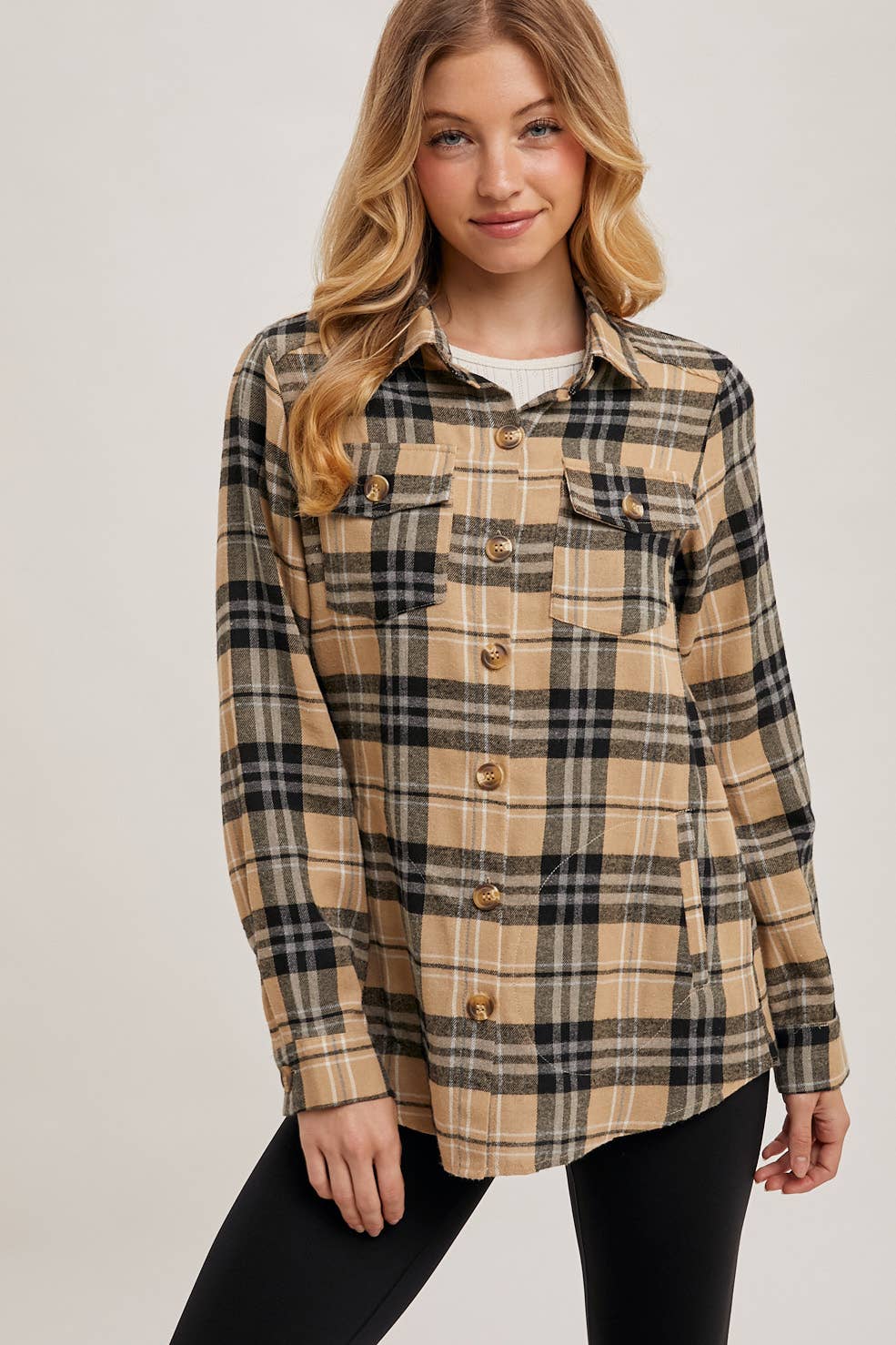 FLANNEL PLAID SHACKET