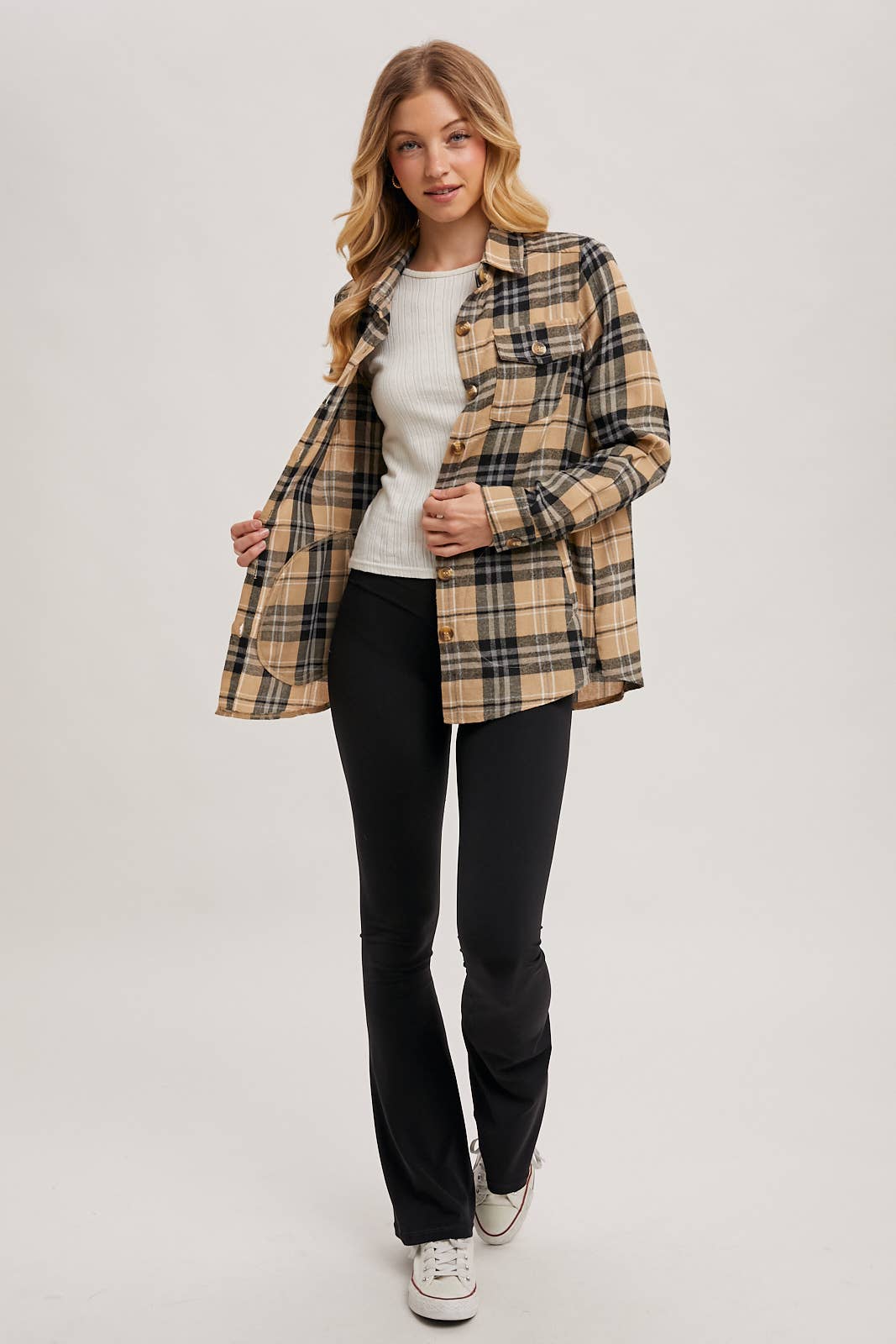 FLANNEL PLAID SHACKET