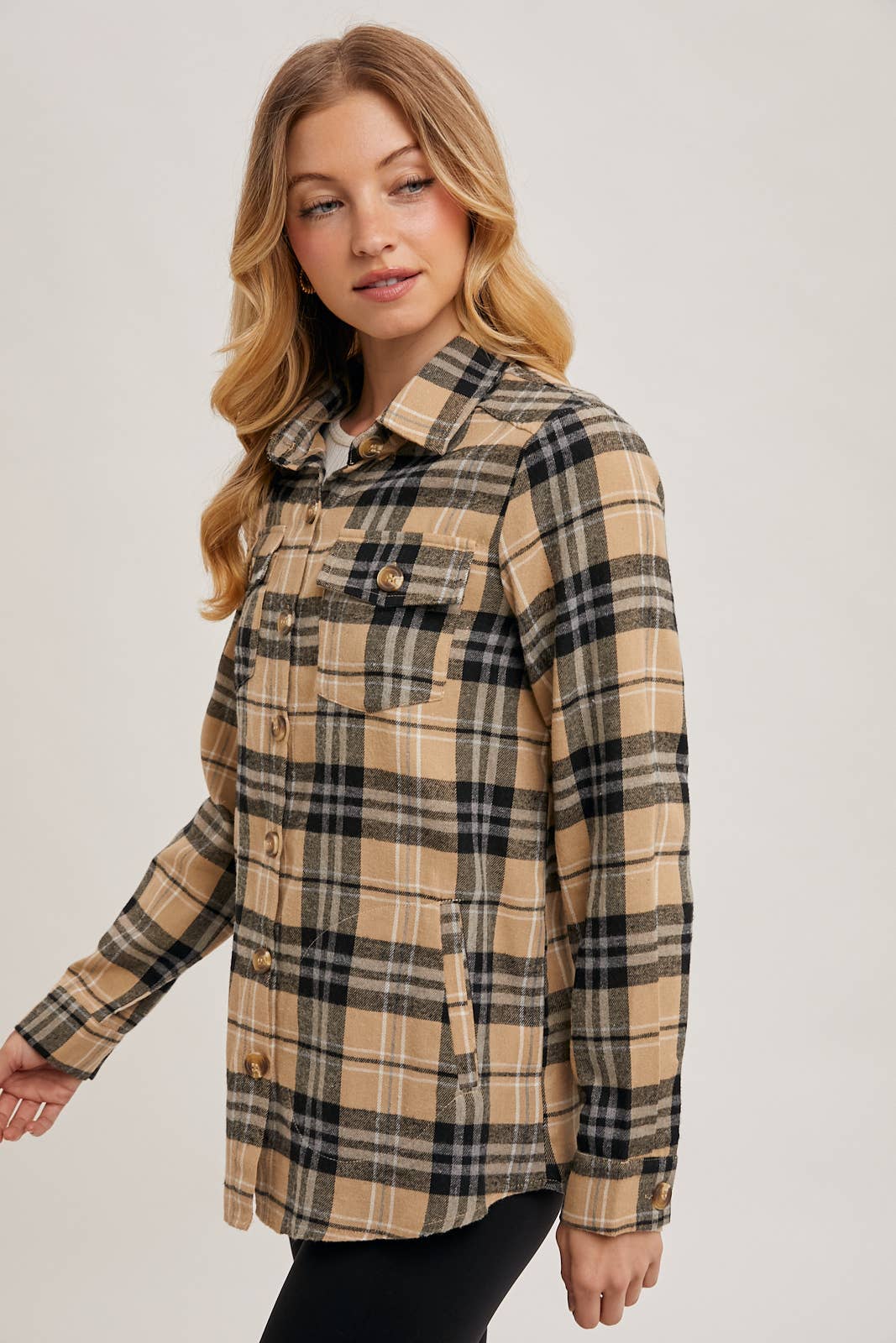FLANNEL PLAID SHACKET