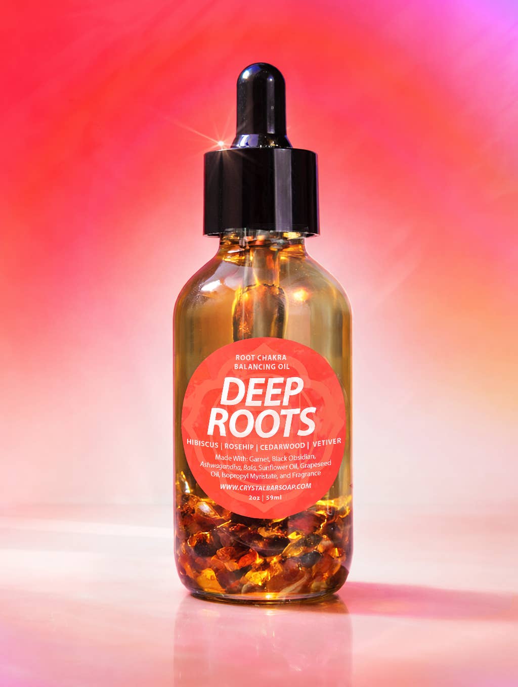 DEEP ROOTS (Root Chakra Balancing Crystal Infused Body Oil)
