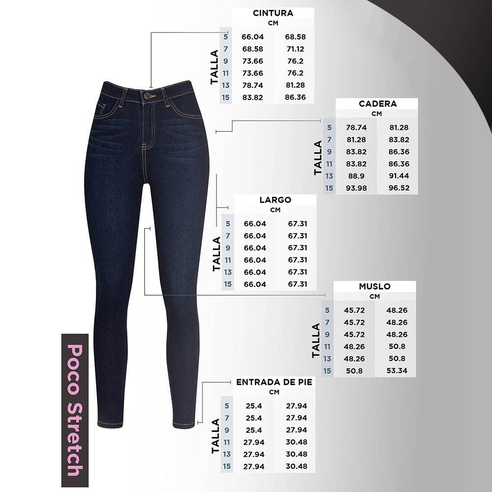 Woman Jeans Fit Jeans Pantalon Colombiano Skinny ODALYS A Karol by  Praga Jeans KAKJB-038AZMA