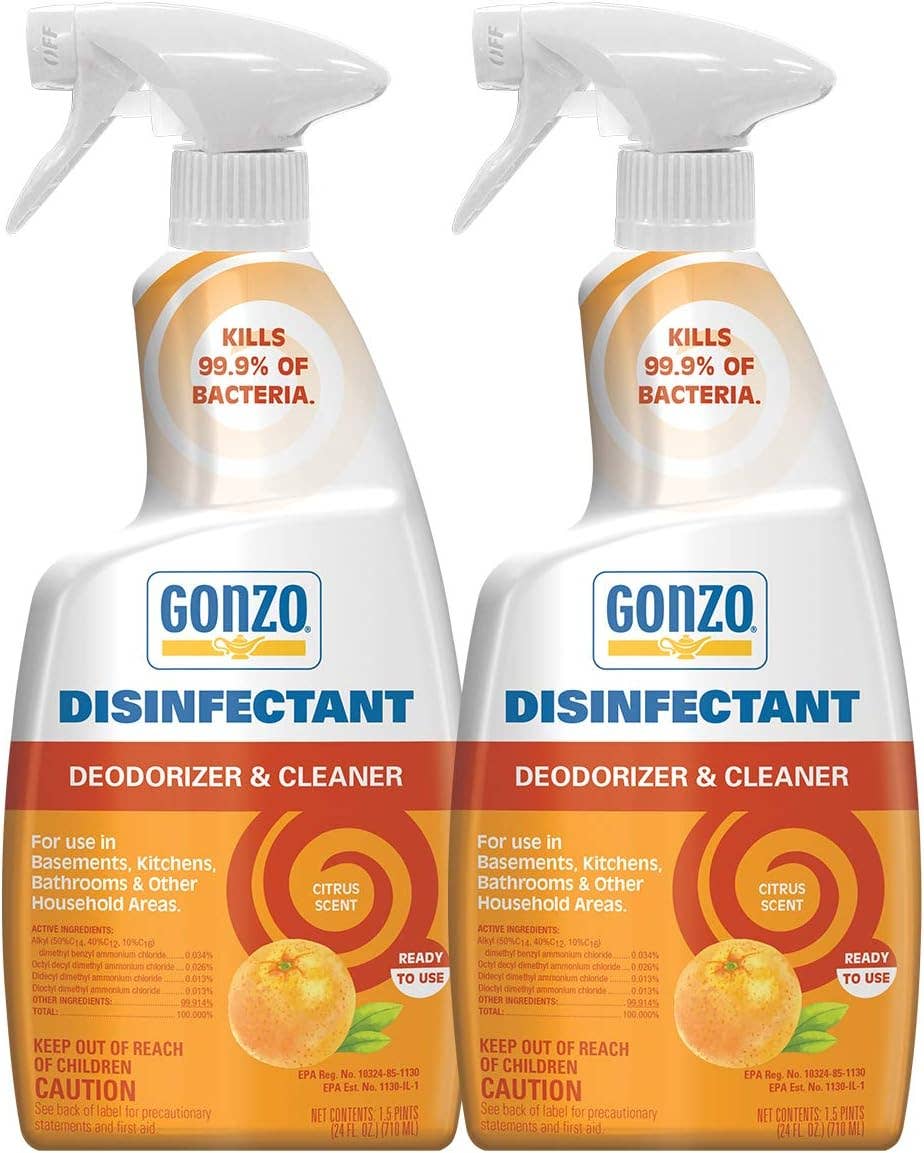 Gonzo Disinfectant Deodorizer & Cleaner - Citrus 24 Oz.