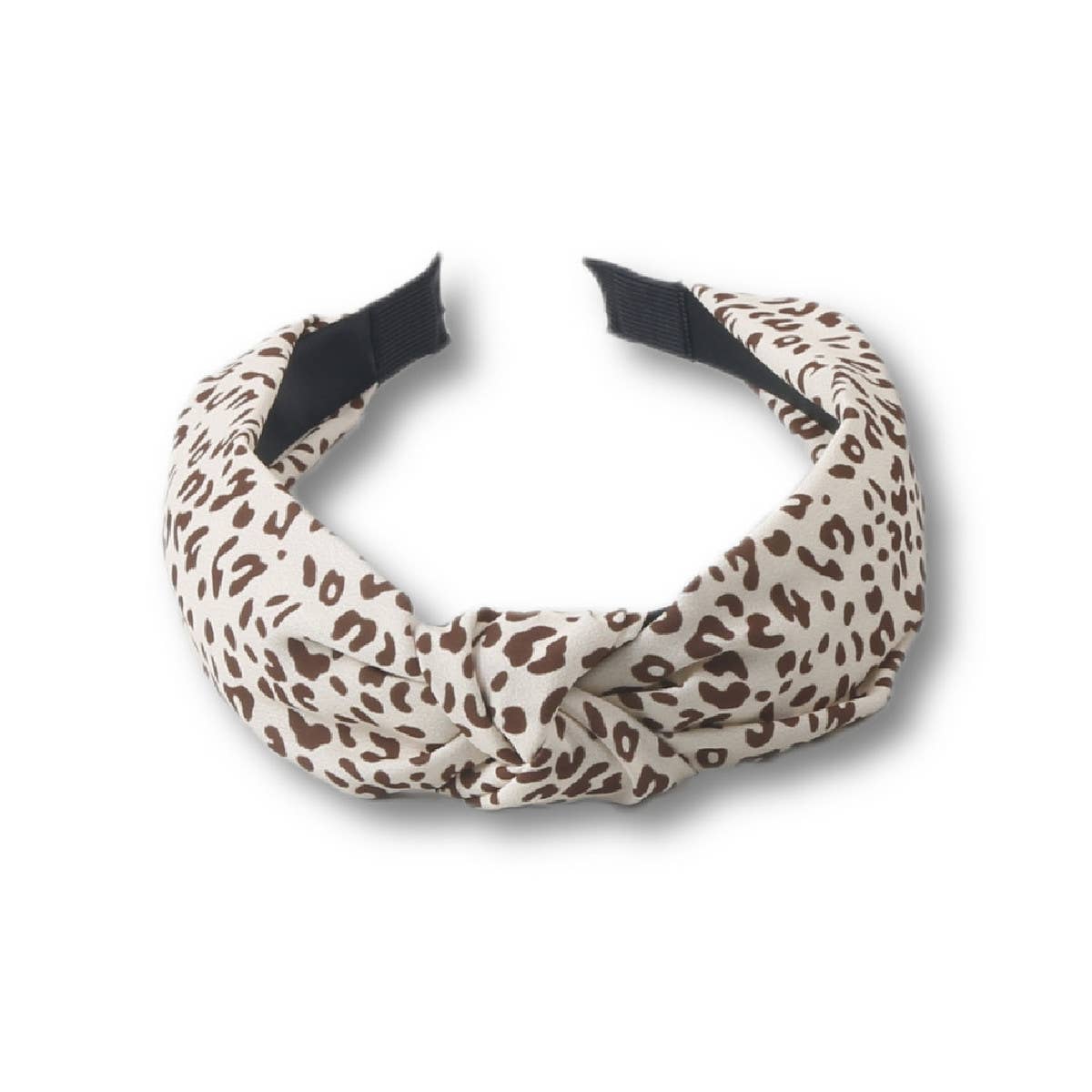 VINTAGE LEOPARD PRINT WIDE BRIM HEADBAND_CWAHA1669