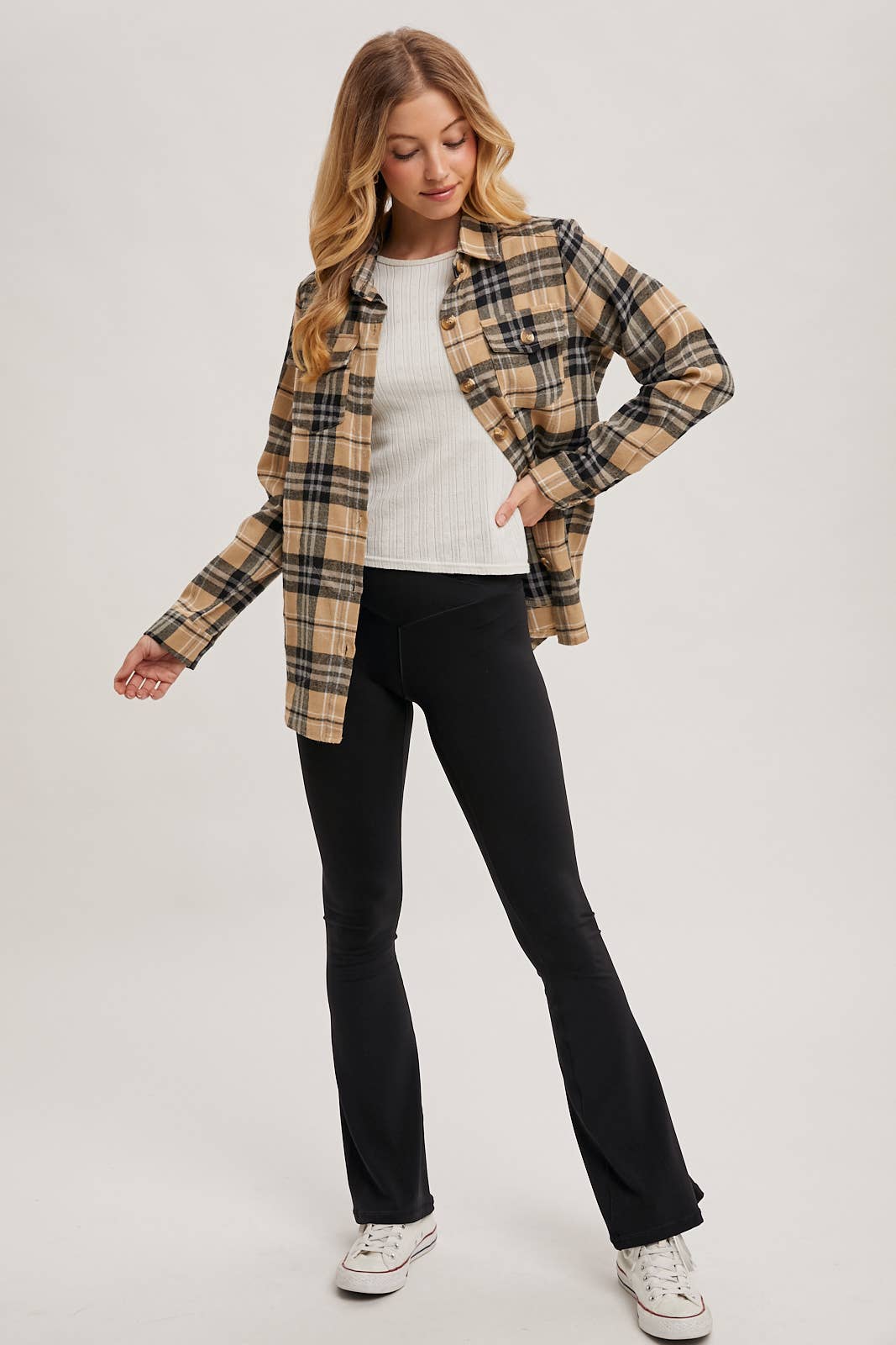 FLANNEL PLAID SHACKET