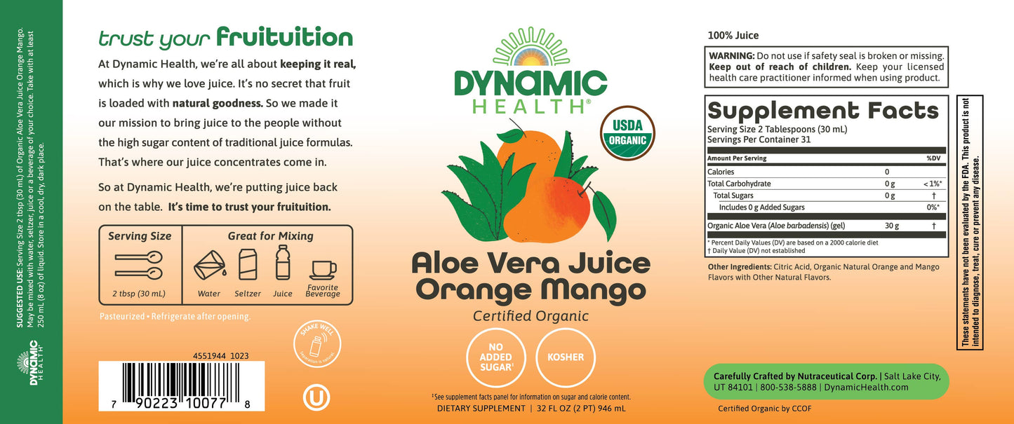 Aloe Vera Juice - Orange Mango